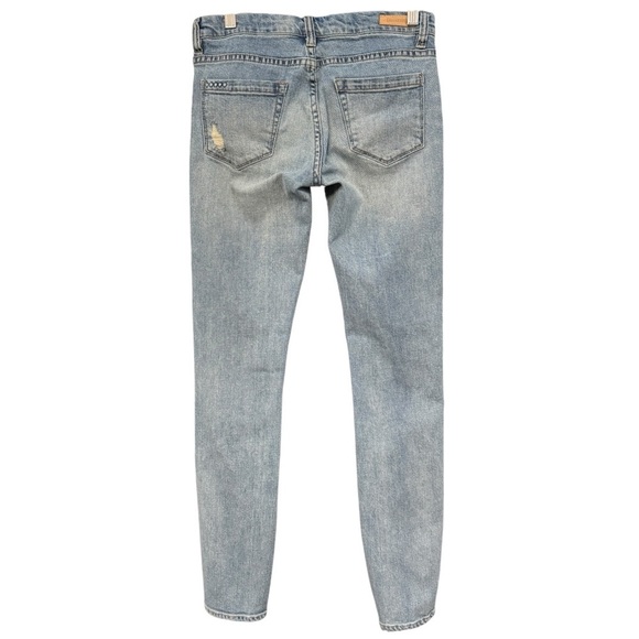 BlankNYC Low Rise Skinny Distressed Jeans Women’s 25 Blue Stretch Denim - Picture 2 of 7